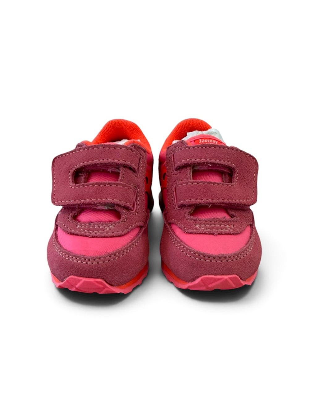 Saucony Kids Pink Velcro Athletic Shoes
